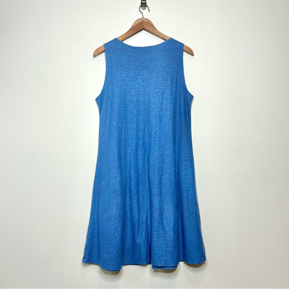 Cut Loose Sleeveless Summer Dress Size Small Relaxed Lagenlook Cotton Linen USA - Picture 9 of 13